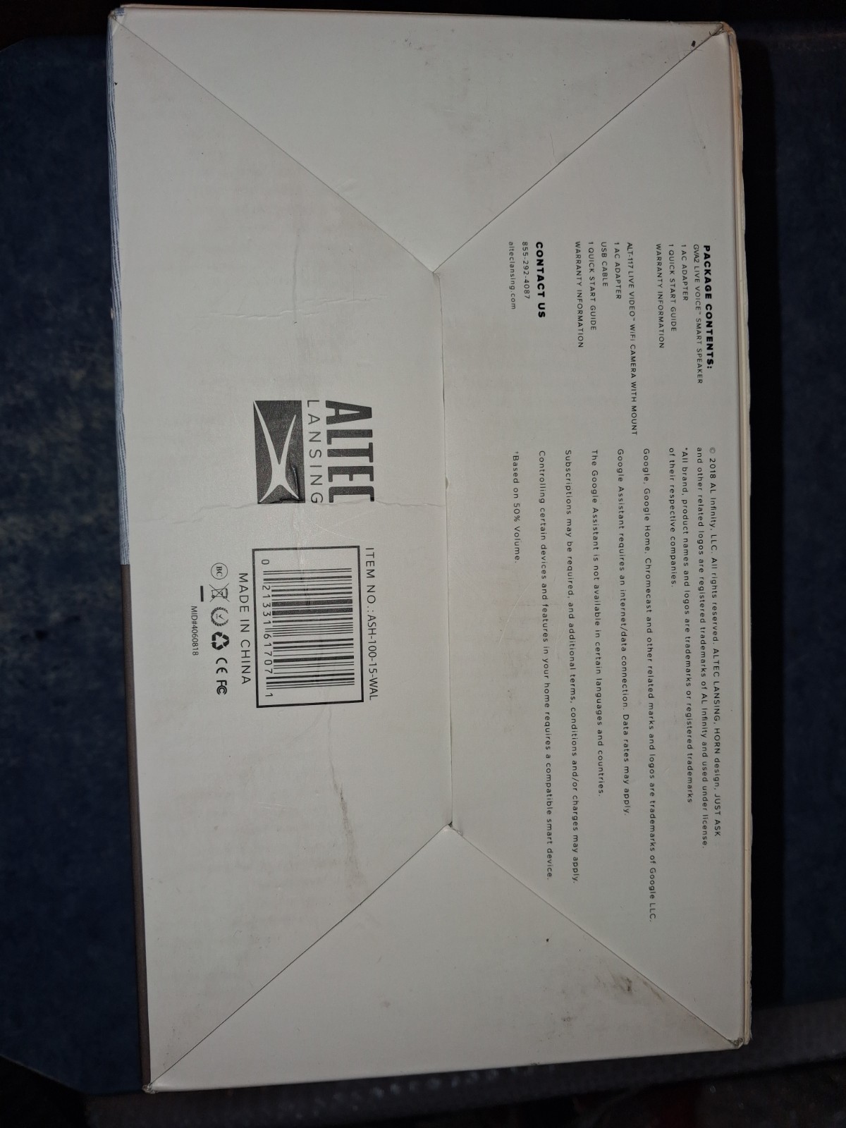 New Altec Lansing Smart Security System – Wi-Fi Camera & Speaker Voice Activated