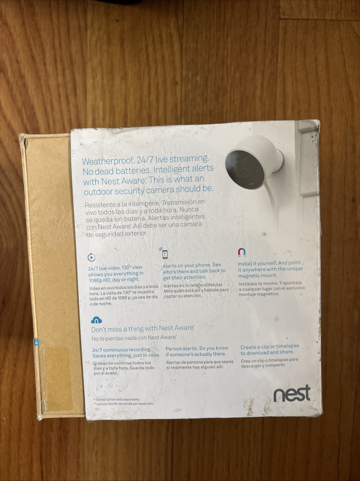 Google NEST Cam Outdoor Security Camera Model NC2100ES – Sealed NEW