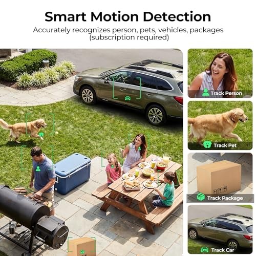 Security Cameras Wireless Outdoor 2K Solar Powered WiFi Cameras for 1 Solar Cam