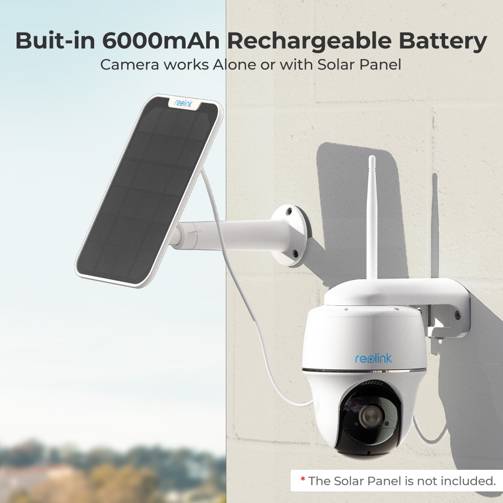 Reolink Argus PT 2K Night Vision Wireless Solar Battery Security Camera with Hub