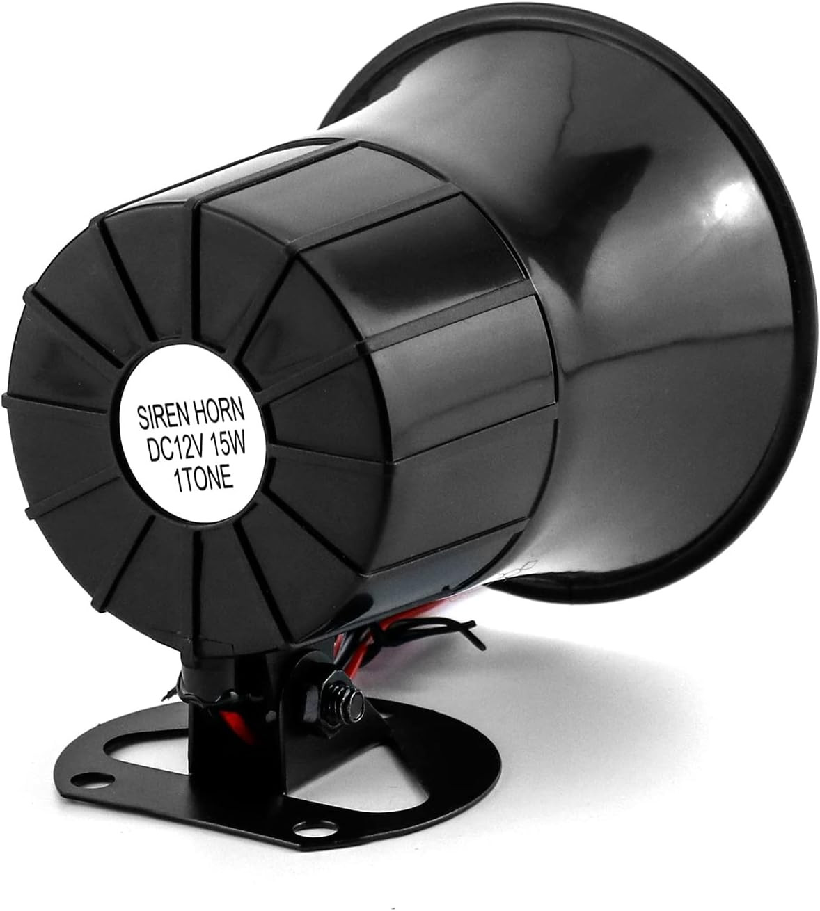 QWORK Electric Siren Horn, DC 12V Security Loud Wired Alarm Siren for Home Alarm