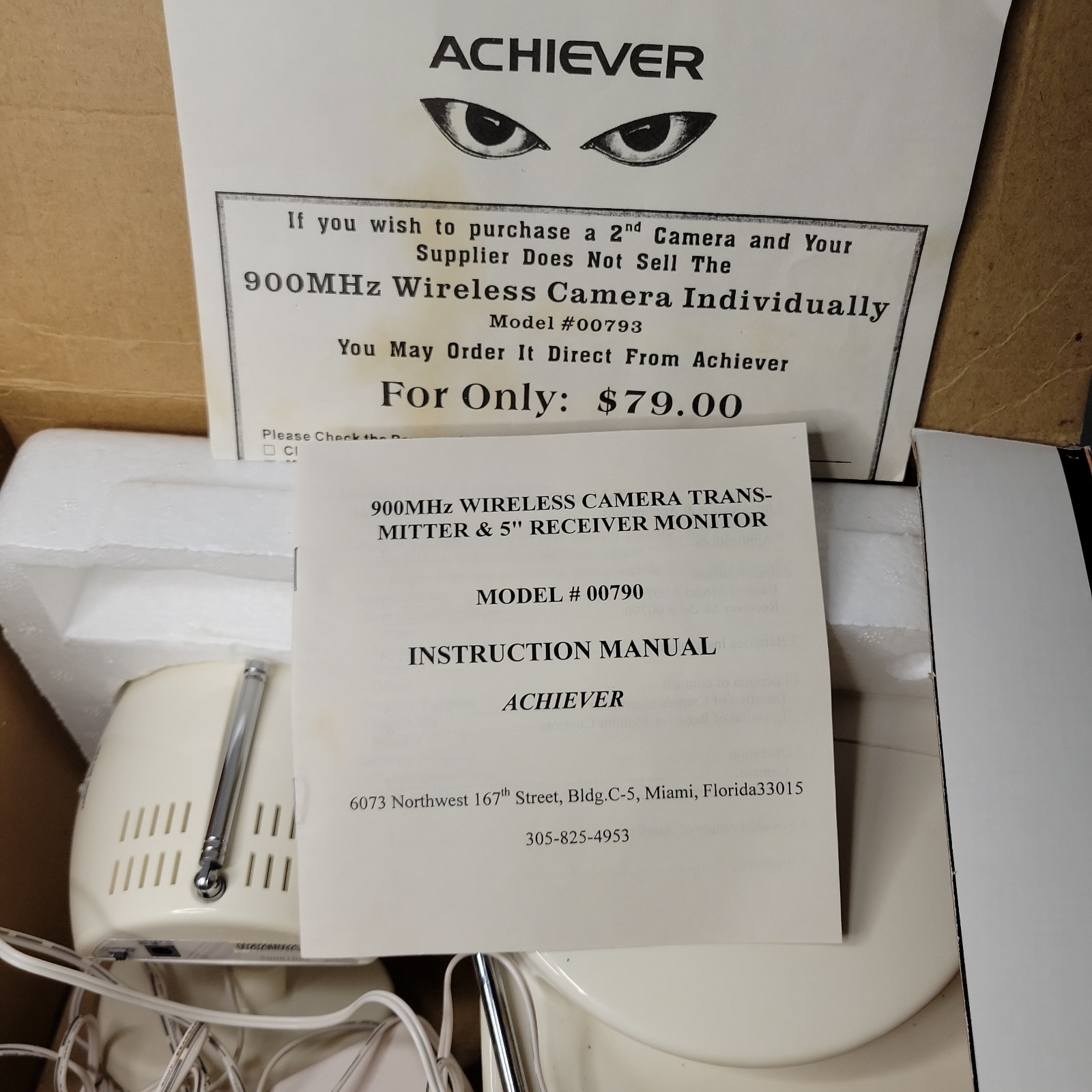 Achiever 900 MHz Wireless Observation System Model 00790 Works