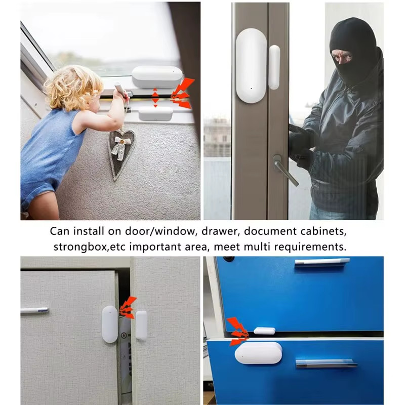 Zigbee Smart Door Window Sensor Smart Home Open/Closed Detectors EWeLink App Con