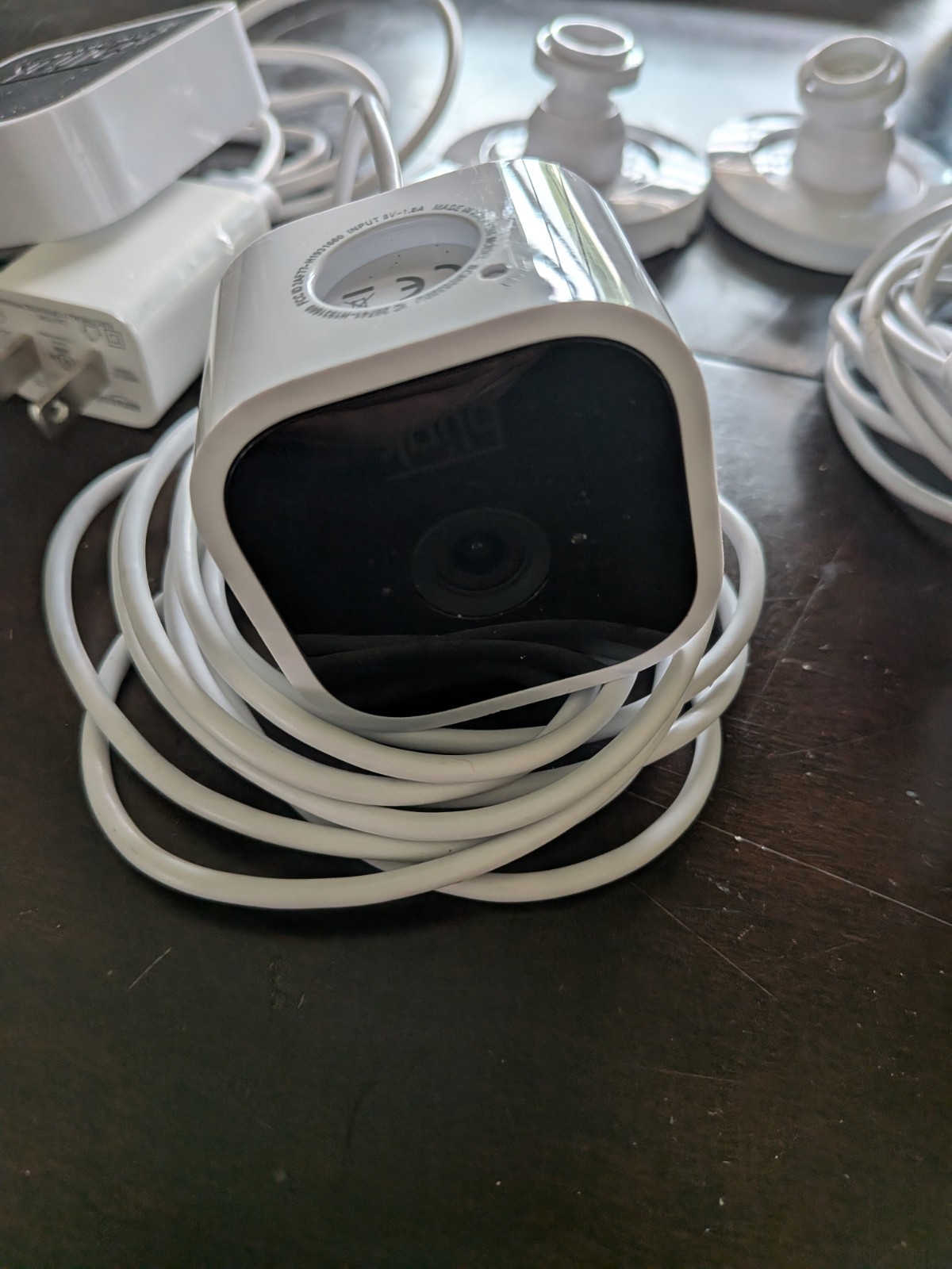 Blink Indoor Wireless Wi-Fi 2-Camera System, White, Alexa, Mounts & Cables