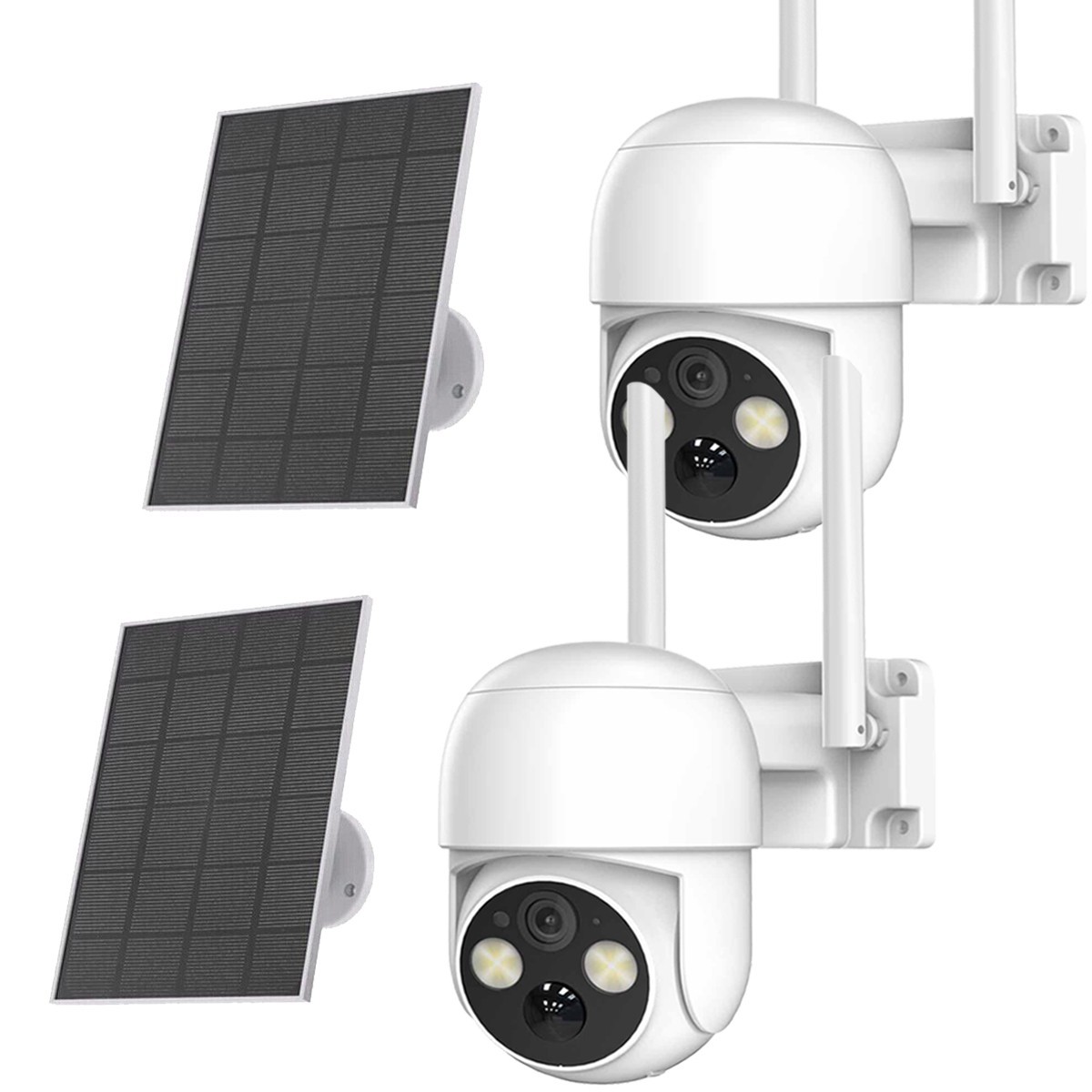 Solar Powered IP Camera 4MP 2.5K HD Battery Camera WiFi Smart Home Security
