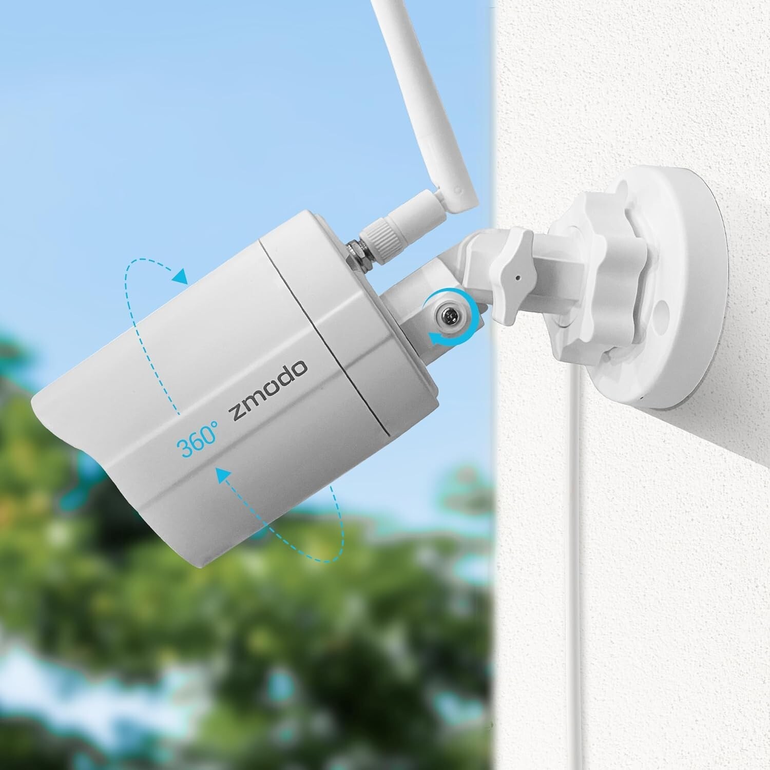 Zmodo Indoor Outdoor Smart Wireless Plugin 1080p Wireless Cameras Night vision