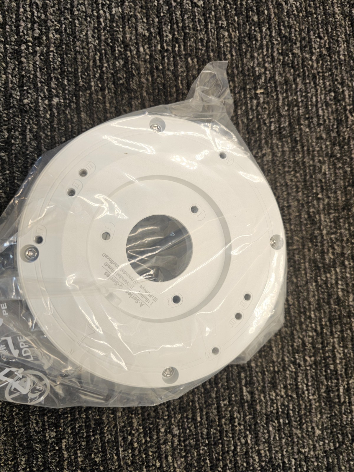 Hanwha Techwin SBV-A14B Wisenet Back Box Mount Bracket White