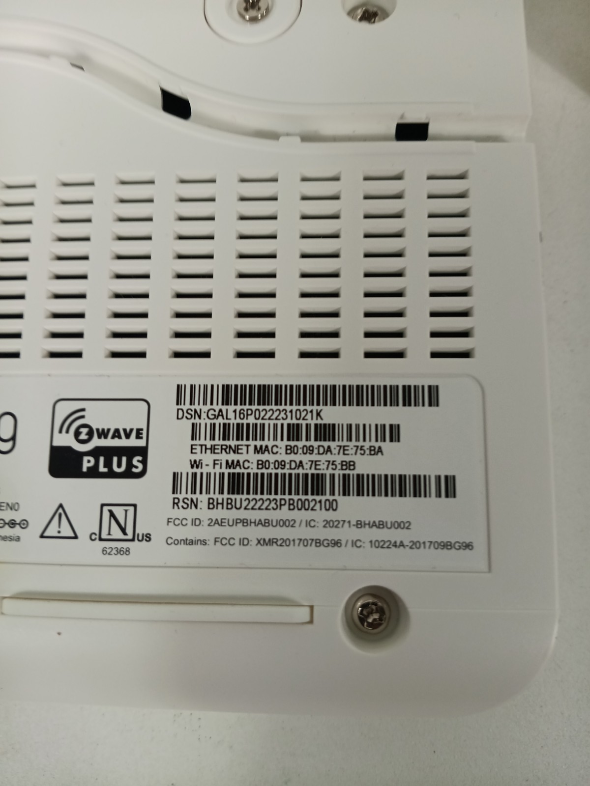 Ring Alarm Base Station US 4HB1U9-0EN0 w/ Ring Keypad 5AT2S7 [2nd Generation]