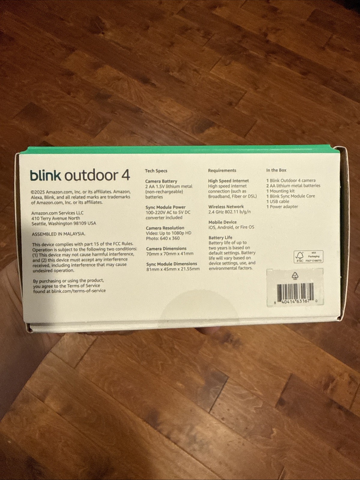Blink – Outdoor 4 Wireless smart security camera, two-year battery life, 10…