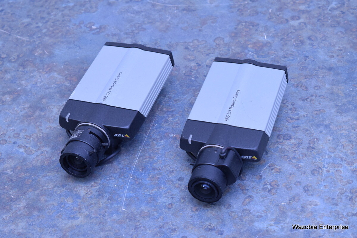 2 AXIS 221 NETWORK CAMERA 0221-001-02 WITH PENTAX 3-8 MM CS 1:1.0 D/N TS3VS10ED
