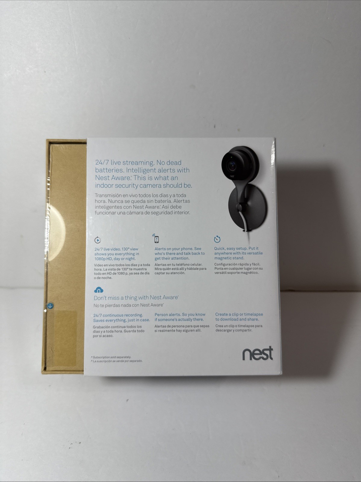 Google Nest Secure Smart Alarm System Google Nest Cam Indoor Wired Security New