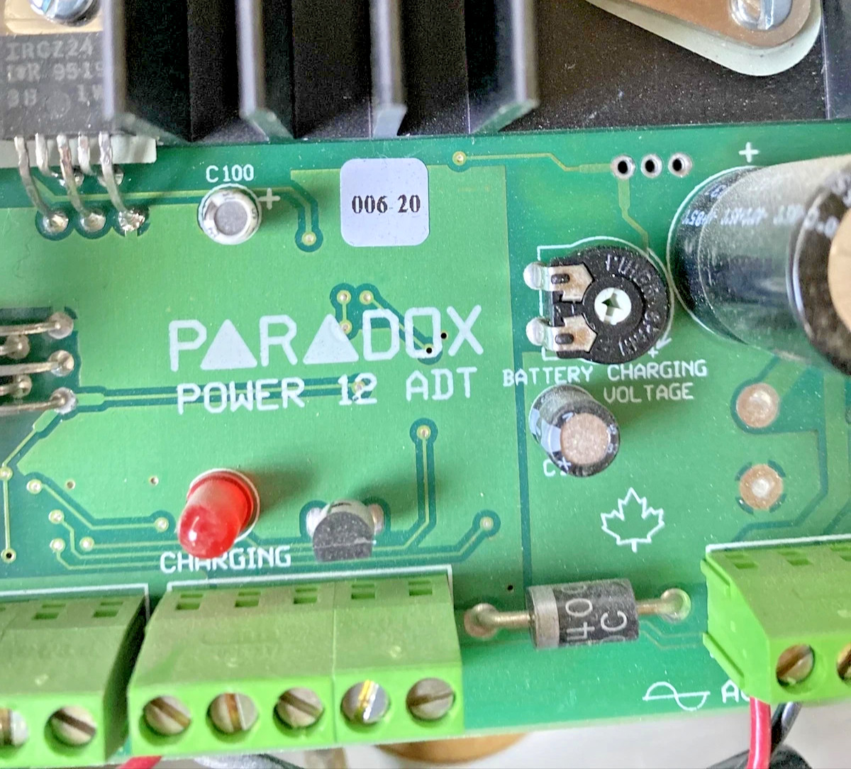 Paradox Security Wired Access Control Module POWER 12ADT BOARD BOX