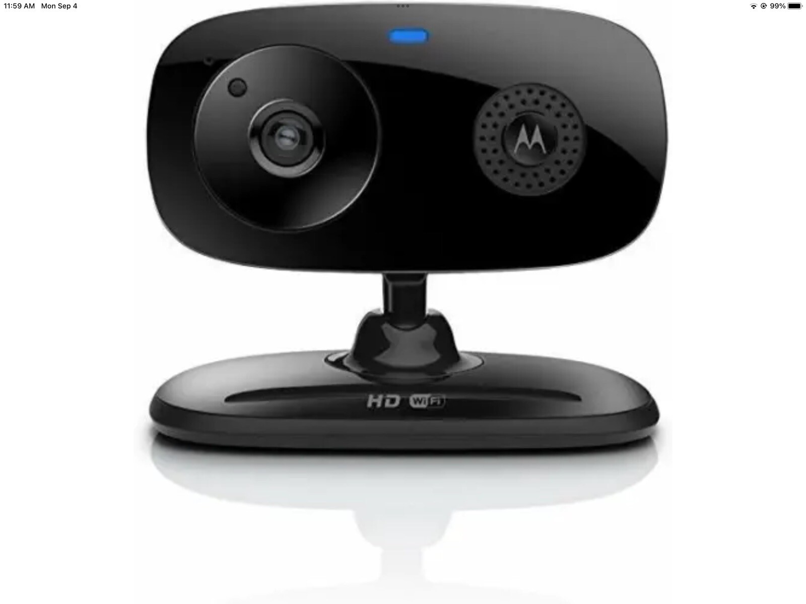 Motorola Focus66 Wifi HD Home Baby Monitoring Security Camera with Hubble (Mint)