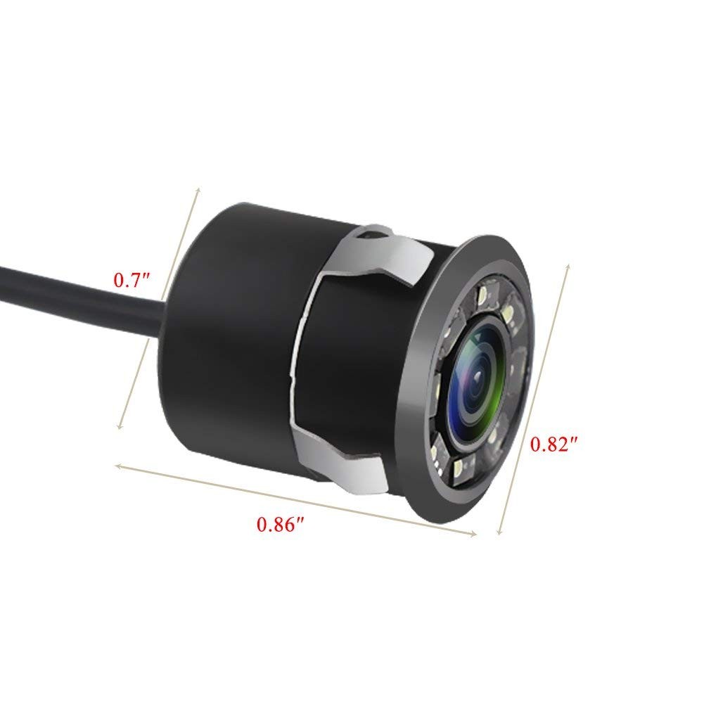 Backup Camera, JPP Embedded Front/Rear View Camera X, Car infrared LED camera