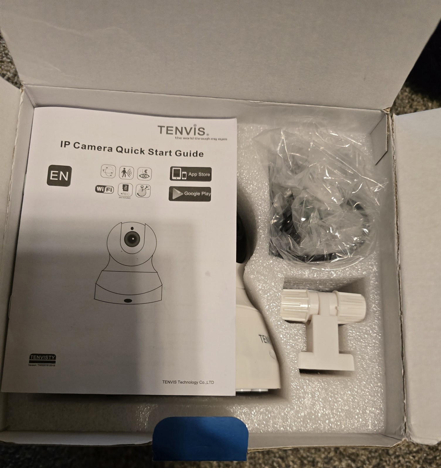 Tenvis HD IP Camera Wireless TH661 Audio App Pan Tilt Micro SD Night-vision