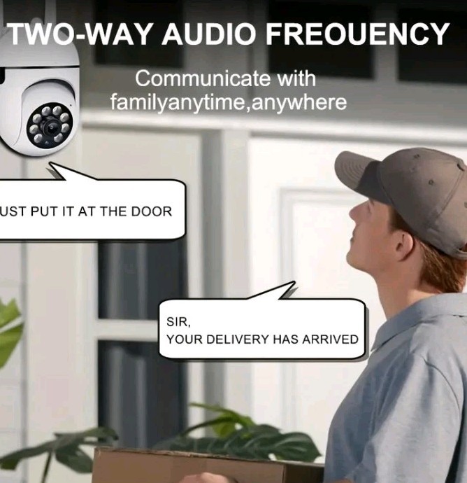 4pcs WiFi Camera System with Motion Tracking Wall Hanging with Two-Way Audio