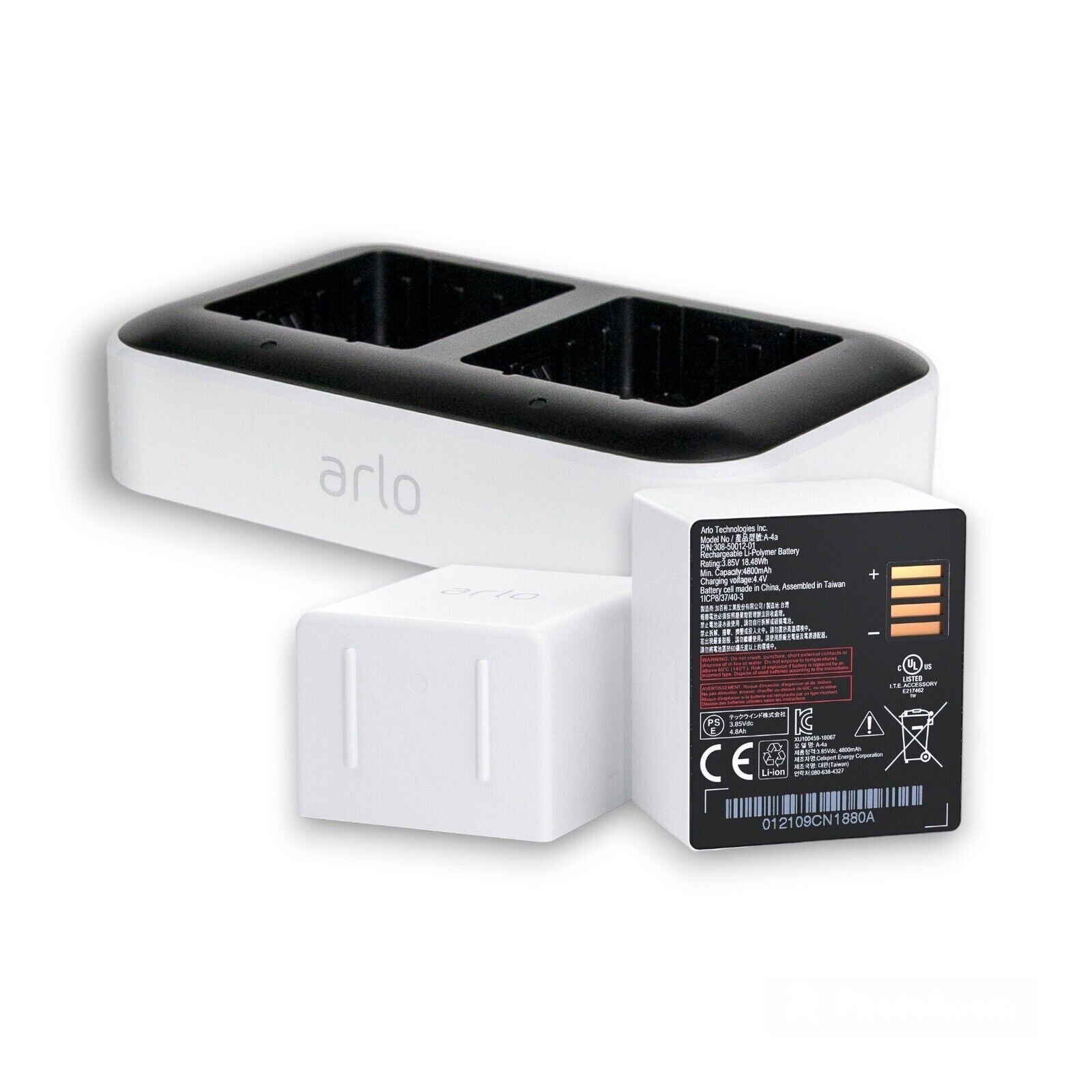 Arlo Ultra 2 4K Wireless Security System with SmartHub & Dual Charger – White