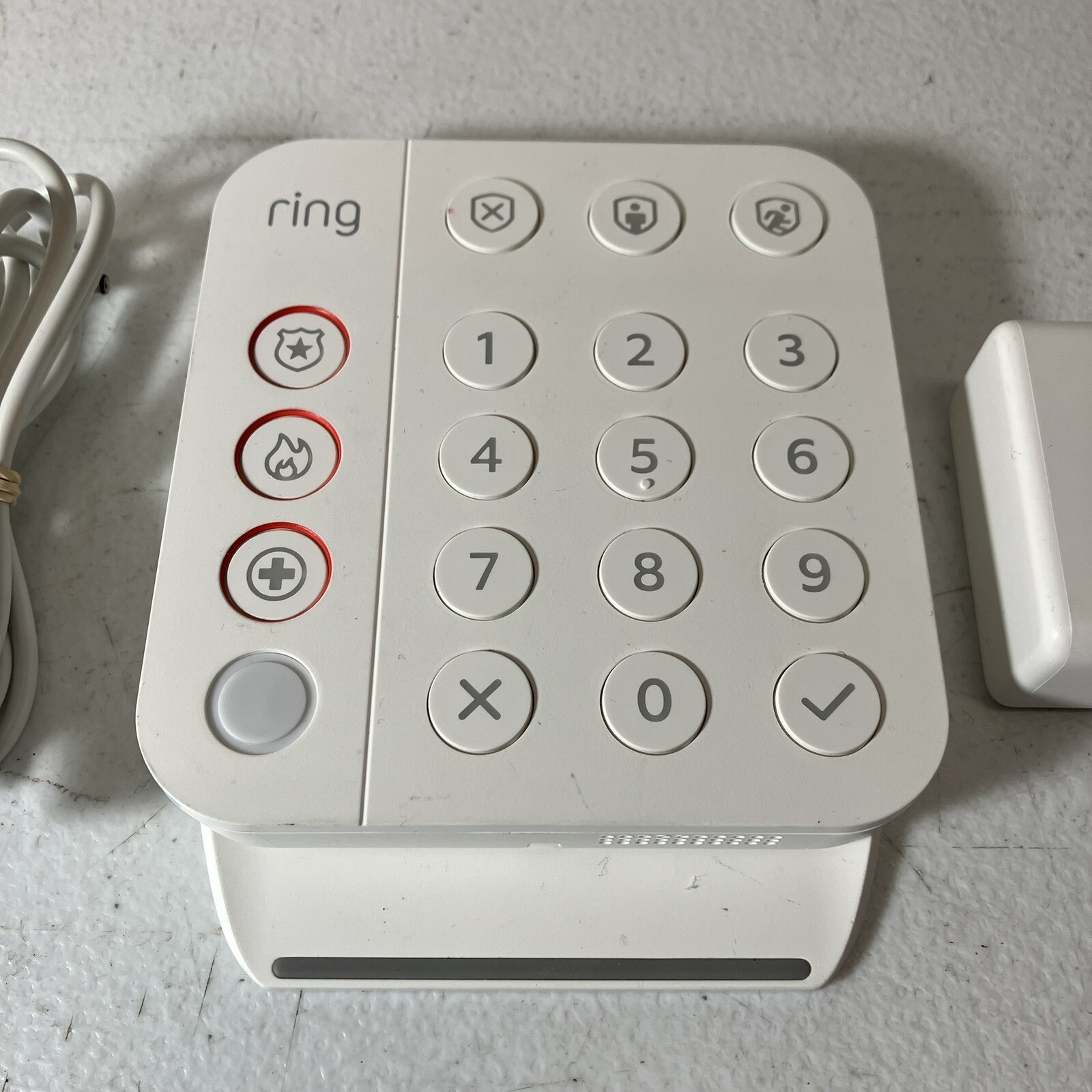 Ring 5AT2S7 (2nd Gen) White Wireless Z-Wave Home Security System Alarm Keypad