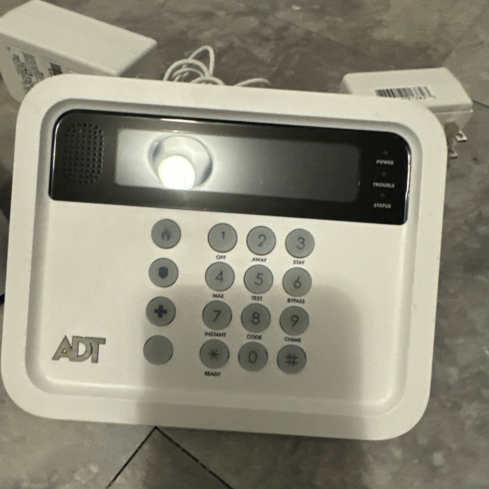 ADT Keypad Security System W/Power Adapters Cellular With Pulse Control Unit