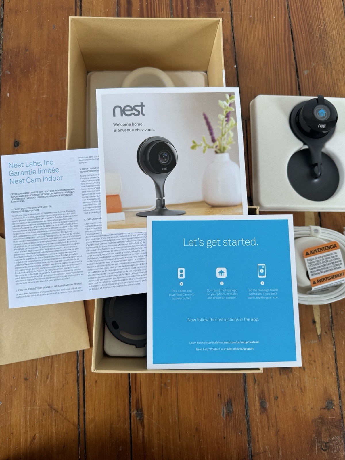 Google Nest Cam Indoor (1st Gen) Wired Security Camera – Black (Open Box)