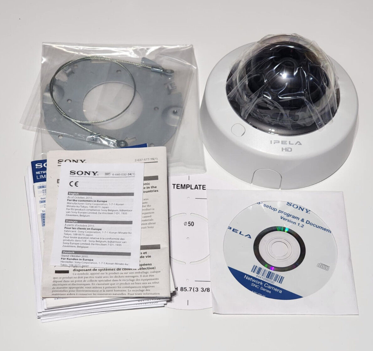Sony Dome IP Security Camera SNC-EM600 SNC Series 720P HD (IPELA Comp)
