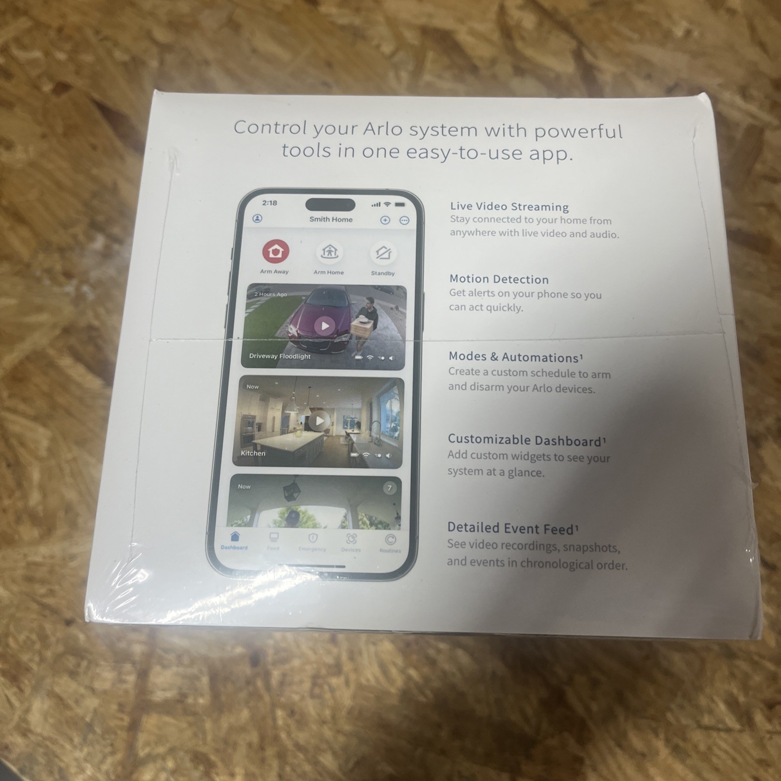 Arlo Pro 5S 2K Wireless 3 Camera Security Kit w/Dual Band WiFi 2 way Audio Black