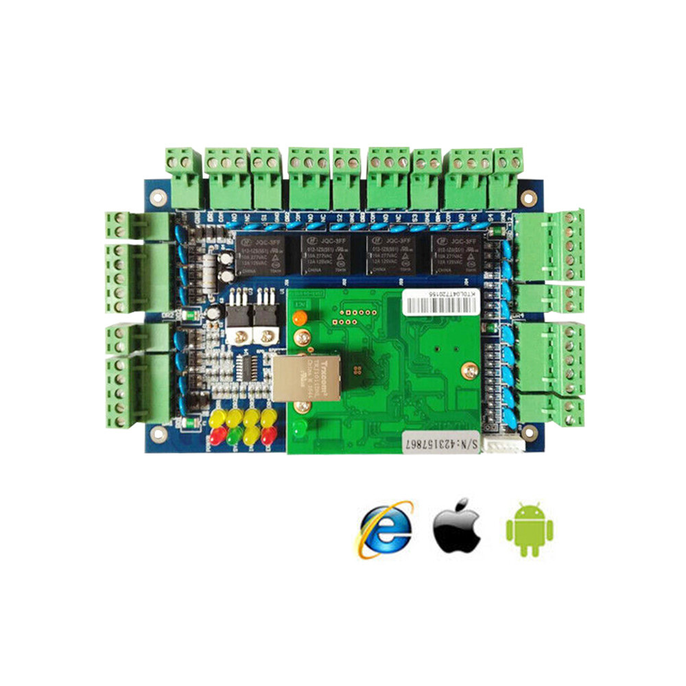 B/S iOS Android etc. Mobile App Access Controller TCP/IP 4 Door Browser Server
