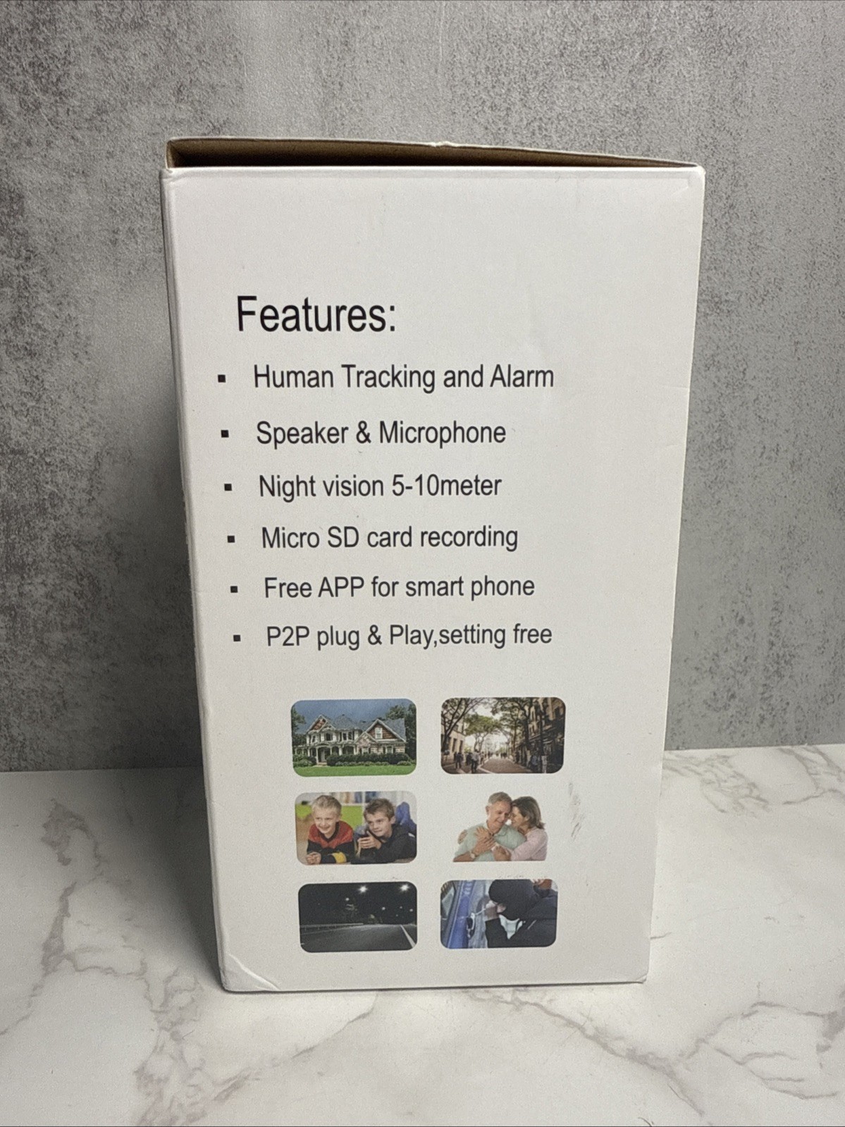 Smart Pan- Tilt Ip Camera P2P Plug & Play Setting NEW (OPEN BOX)