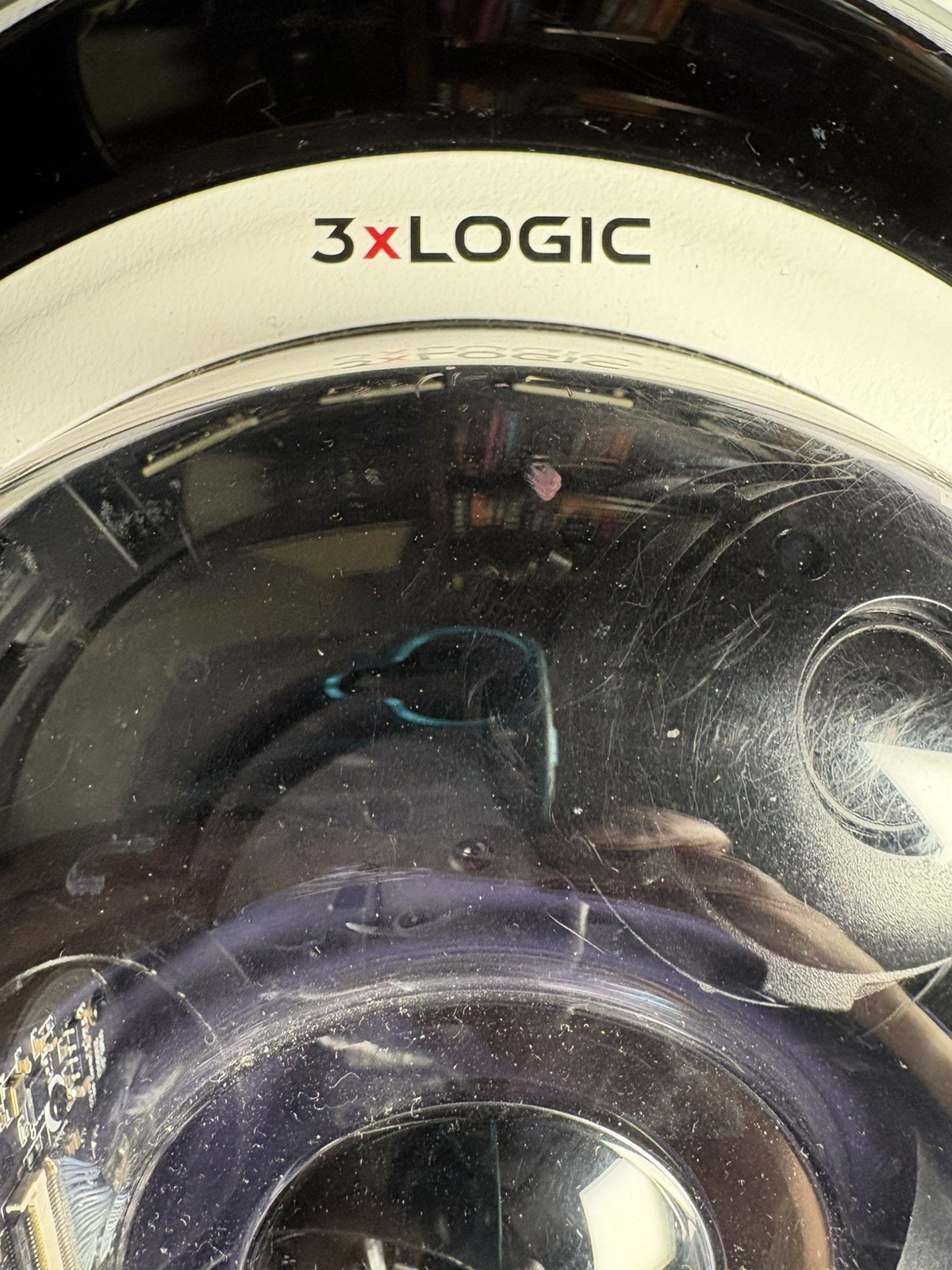 3x Logic Ip Camera Vx-20M-Surround-od-raw base, used, with enclosure and base