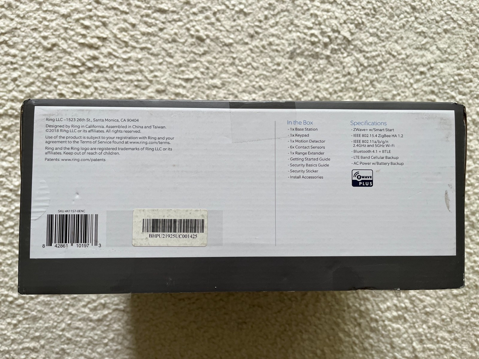 Ring Alarm Wireless Security Kit Home System 10 Pieces (1st Gen)