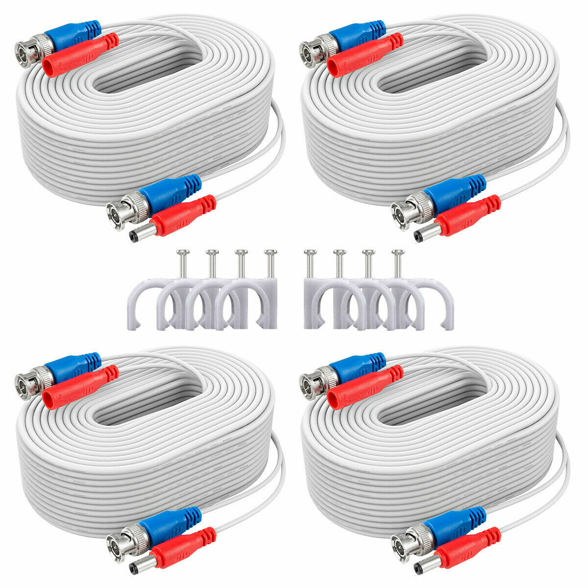 ANNKE 60/100ft Extension Wire Cord Security Camera CCTV Video DC Power Cable BNC