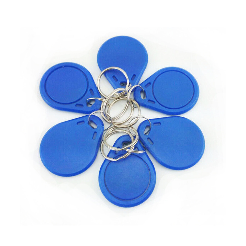 50PCS 13.56MHz 14443A MF1 S50 Small Smart IC Key Ring Tag Keyfob Token