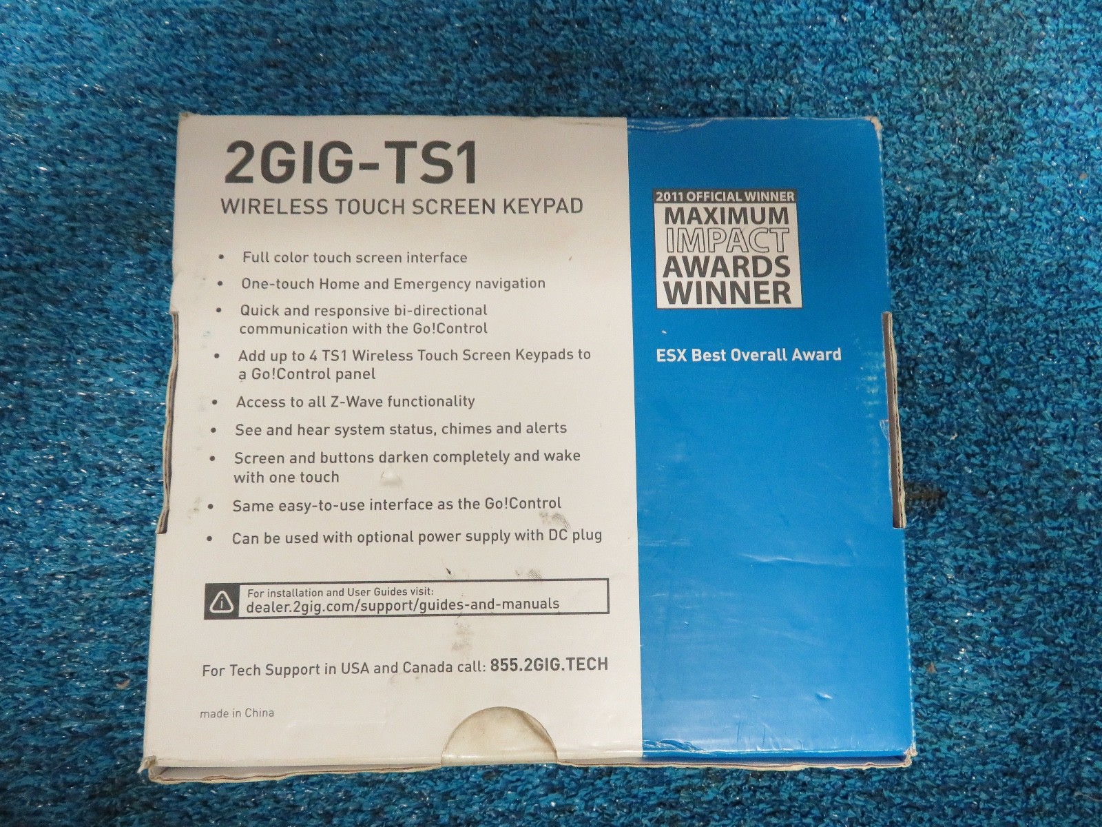 2GIG-TS1 Wireless Touch Screen Keypad