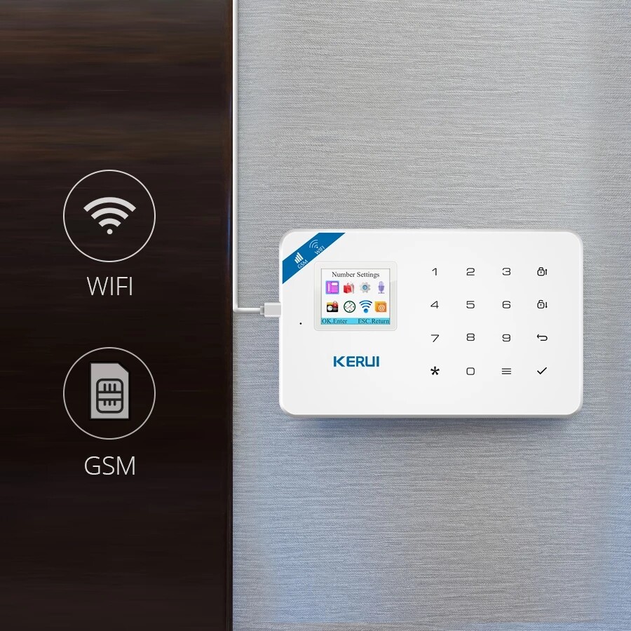 KERUI Wireless Wi-Fi Tuya GSM Smart Home Alarm System Security Motion Detector