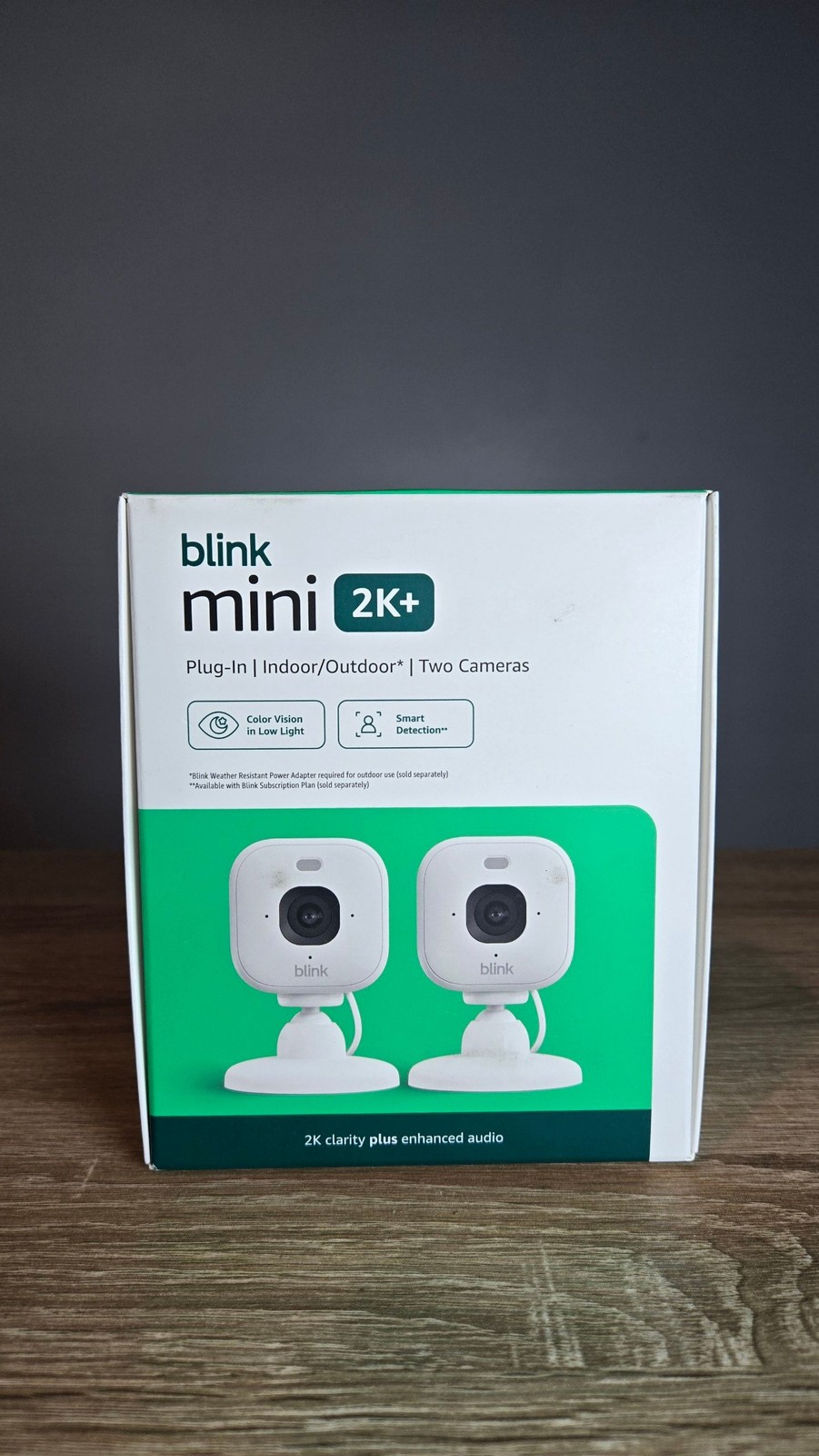 Blink Mini 2K+ Plug-In Security Camera 2-Pack White – New