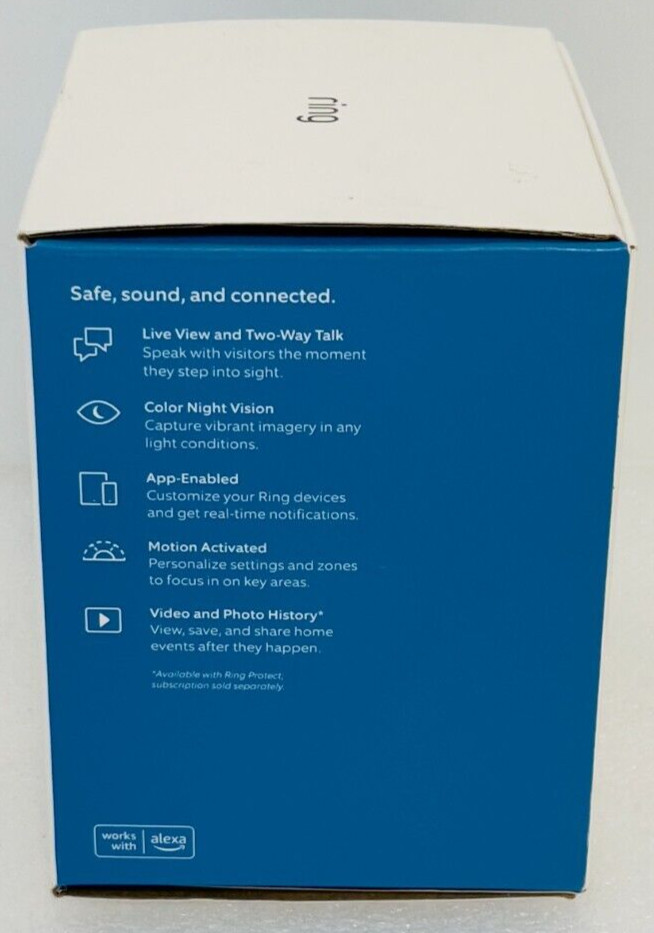 Ring Doorbell Pro 2 with Stick Up Cam Night Vision and 2 Way Audio, NEW