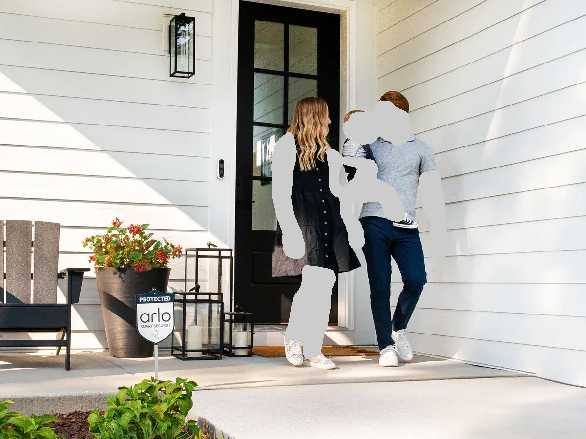 ARLO Yard Sign Smart Security 7 inch wide by 26 inches tall
