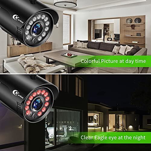 XVIM 8CH 1080P Security Camera System Home Security Outdoor 1TB Hard Drive Pre-I