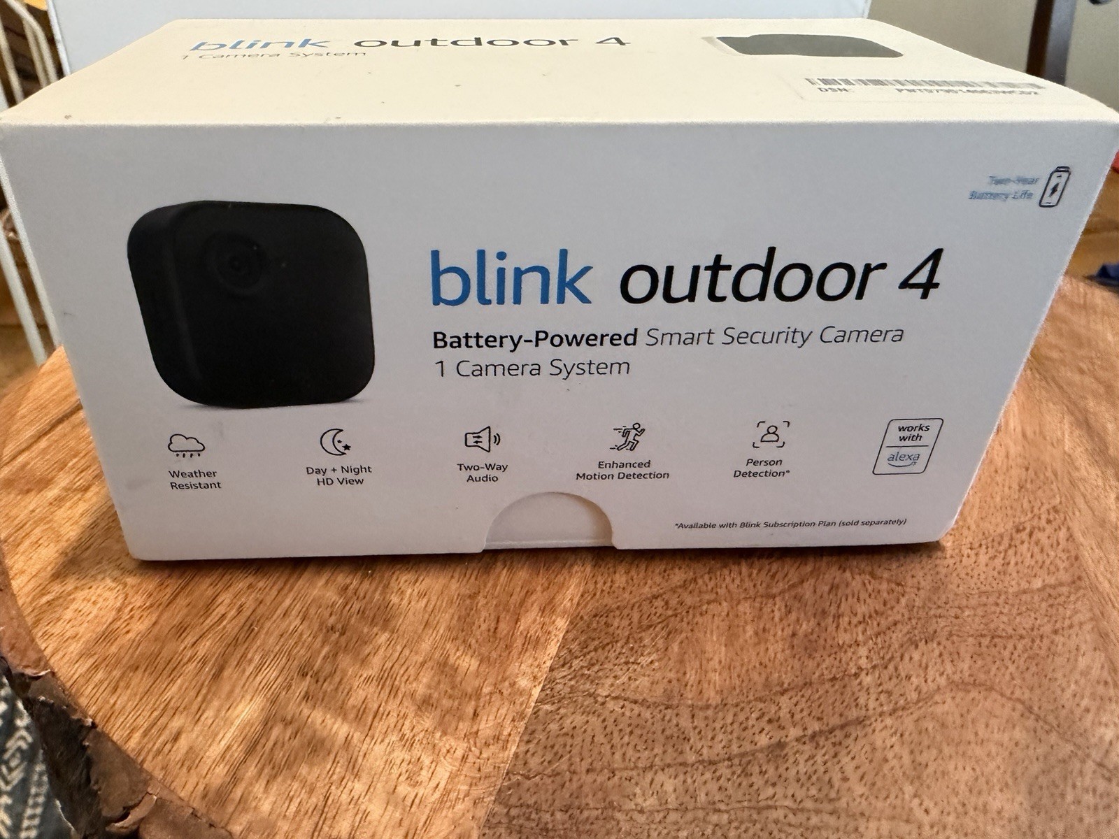 Blink Outdoor 4 Wireless Battery-Powered 1080p HD Security Camera, Alexa, 1 Pack