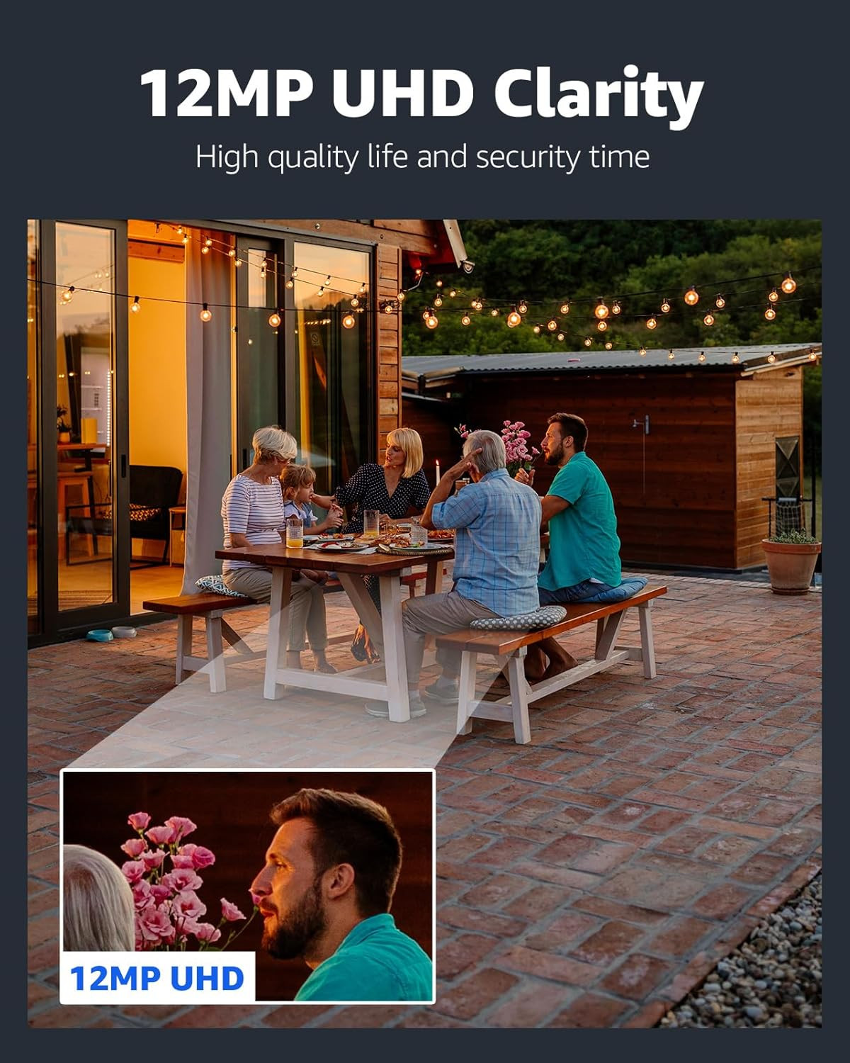 12MP 16CH Security Camera System with AI Detection & Color Night Vision