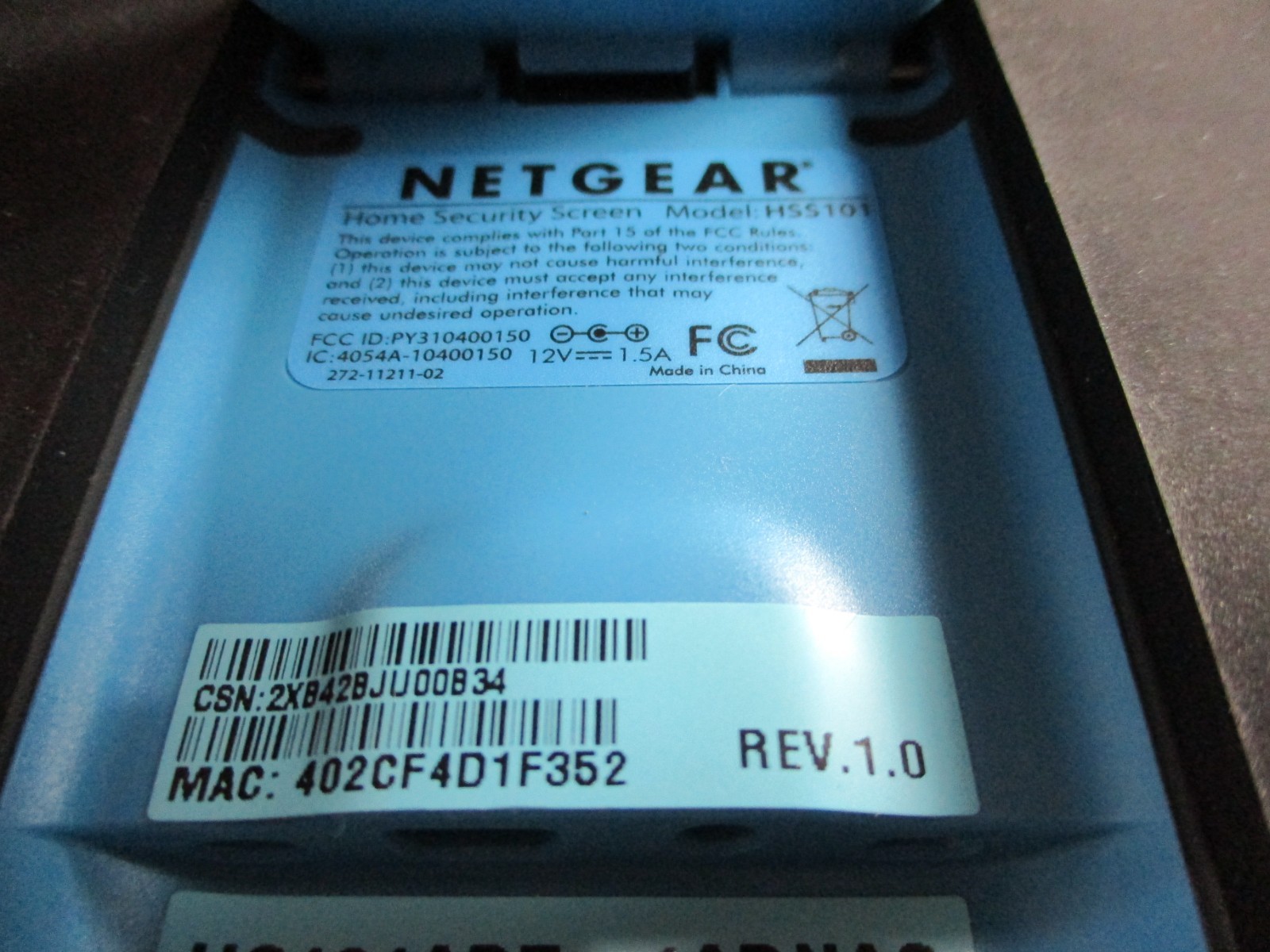Netgear HSS101 ADT Pulse Home Security Screen For Parts As Is Untested Tech