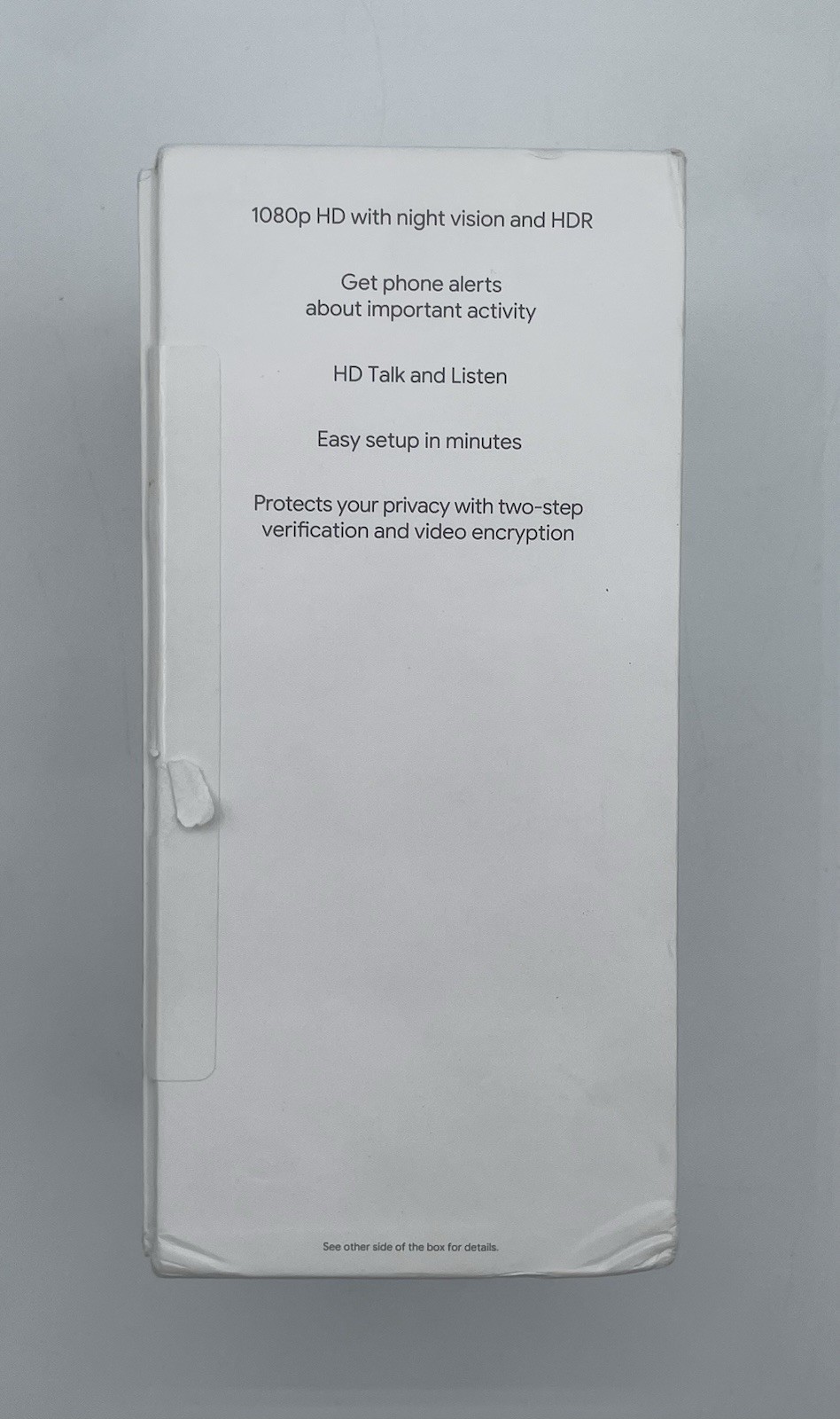 Google Nest Cam Indoor Wired Security Camera – Fog – (GA03178-US)
