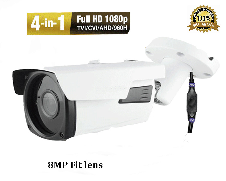 8MP Sony Coms 4-n-1 1800TVL fit lens High Definition Security Camera