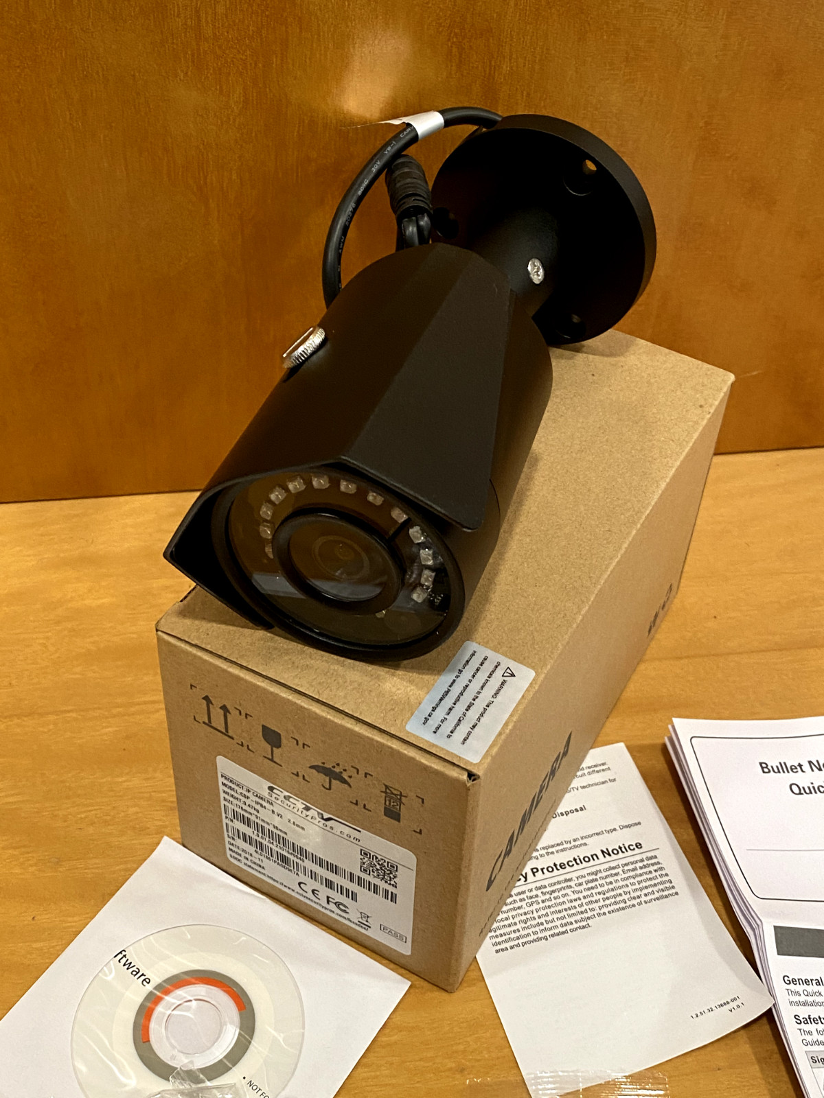 Outdoor Bullet CCTV Surveillance Security Camera Night Vision: IP Camera