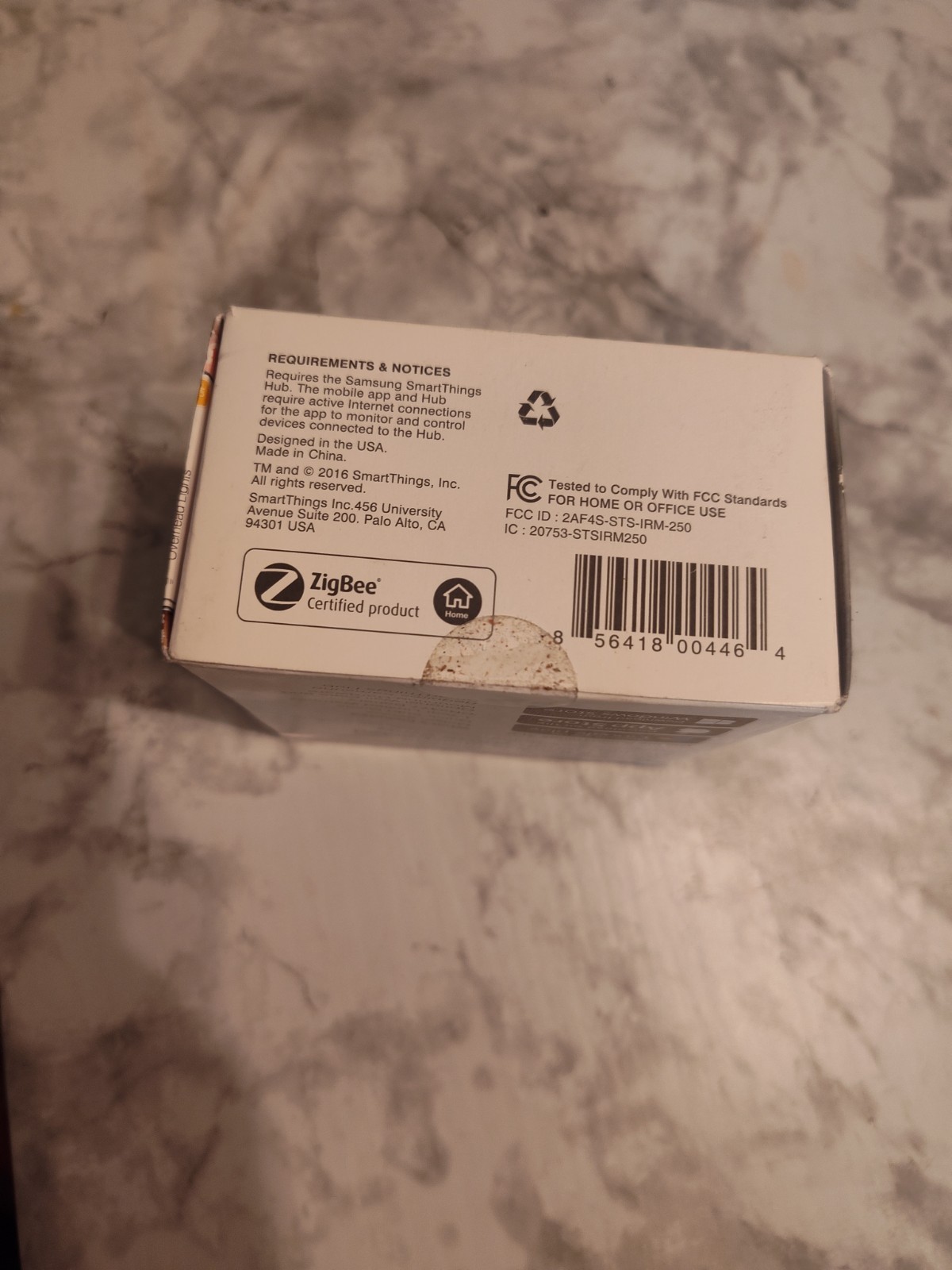 Samsung SmartThings Motion Sensor F-IRM-US-2 Open Box New Complete Zigbee