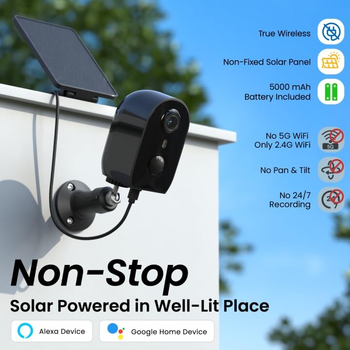 Security Cameras Wireless Outdoor-2.4Ghz WiFi Cameras for Home 2.4Ghz-2P-B