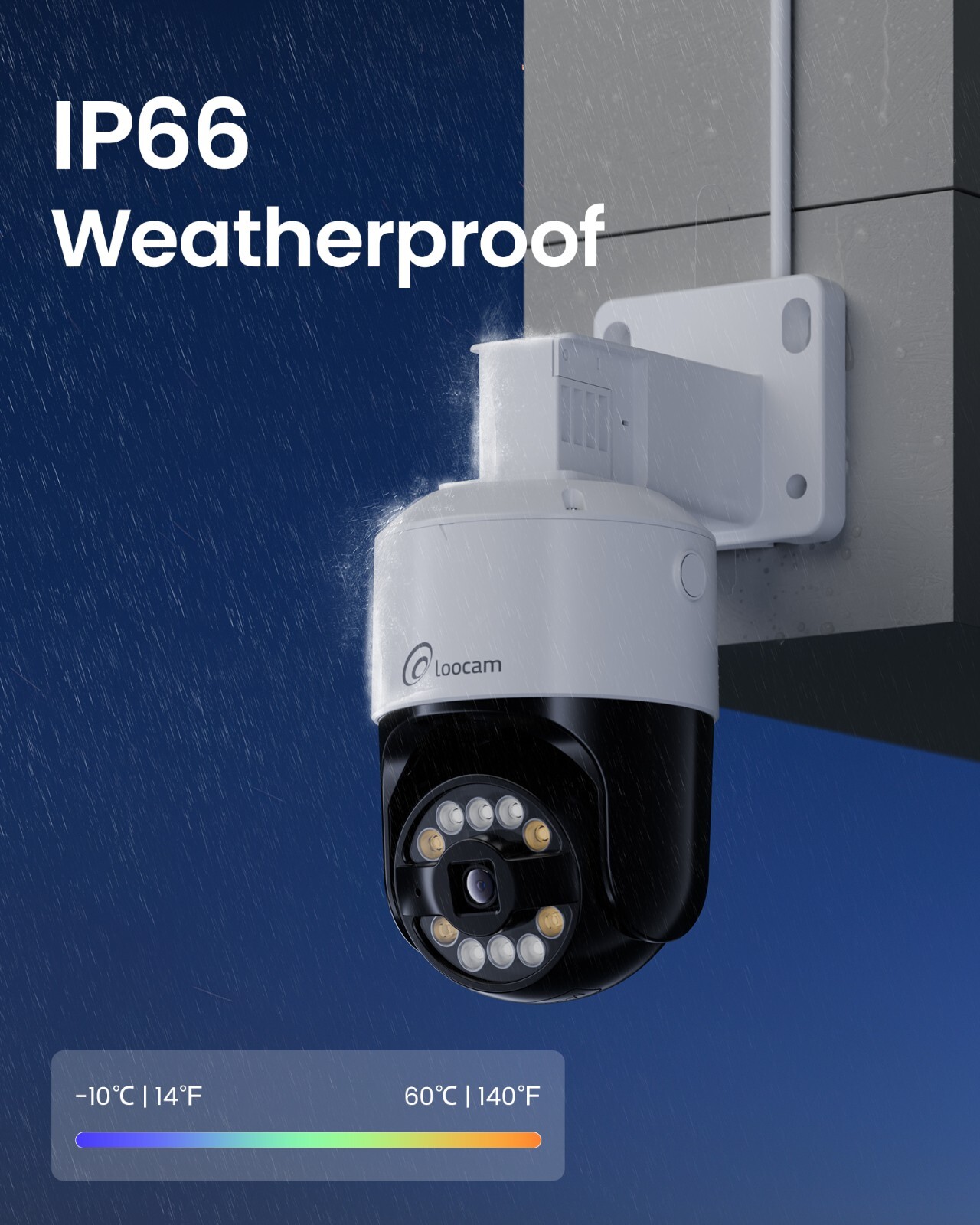Loocam 5MP HD 8CH PoE NVR PT Security Camera System 2TB, Spotlight & Siren Alarm
