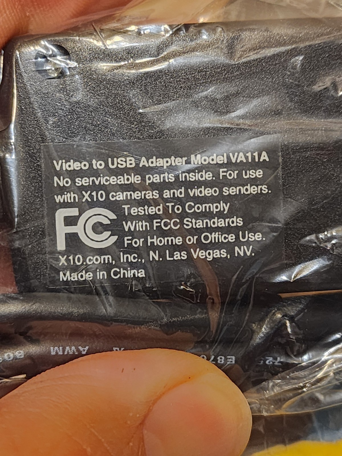 X10 Camera Scanning CR12A-C, RF FireCracker CM17A-C Videoto USB VA11A-C + MS14A