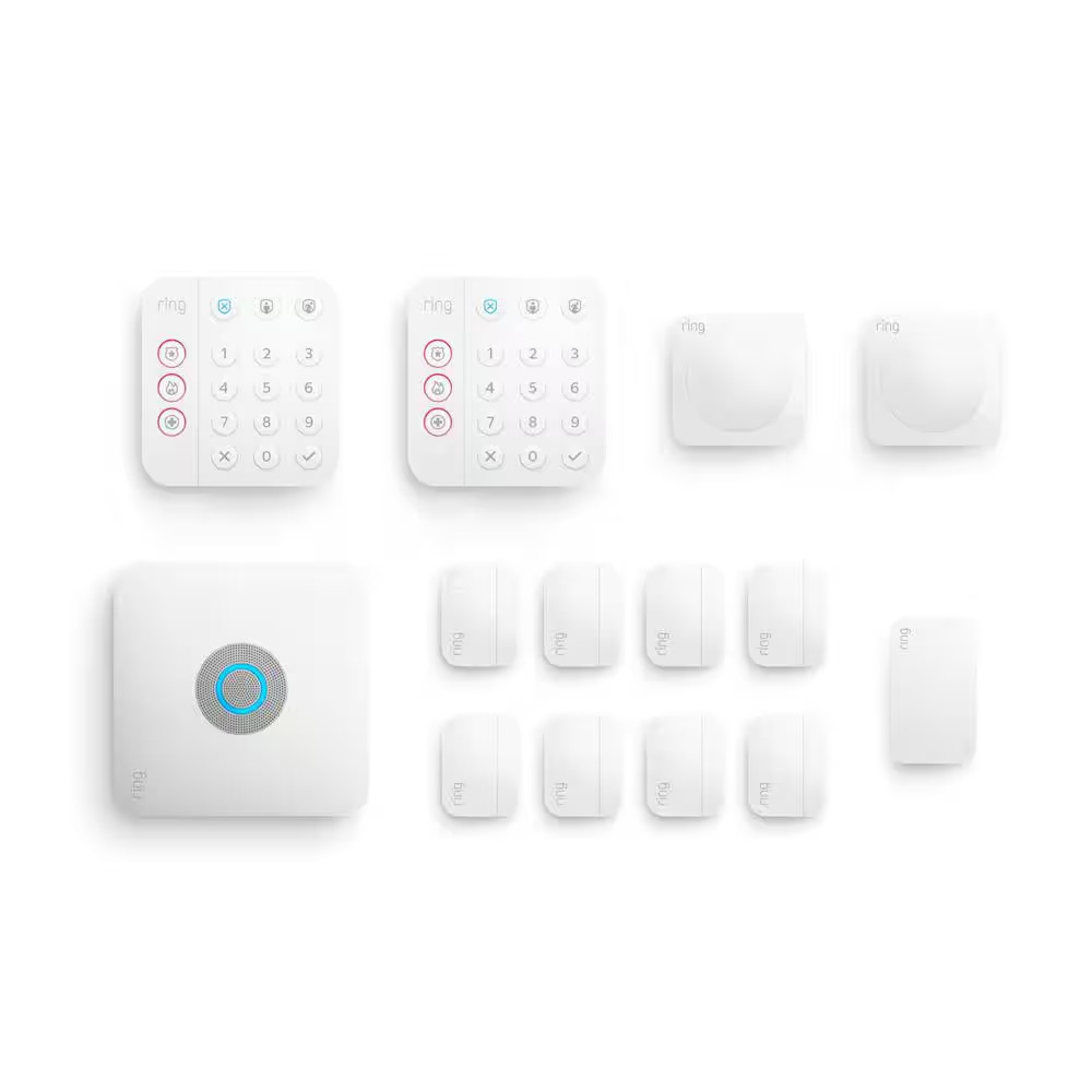Alarm Pro Wireless Security System, 14 Piece Kit with Built-In Wifi Router(2N…