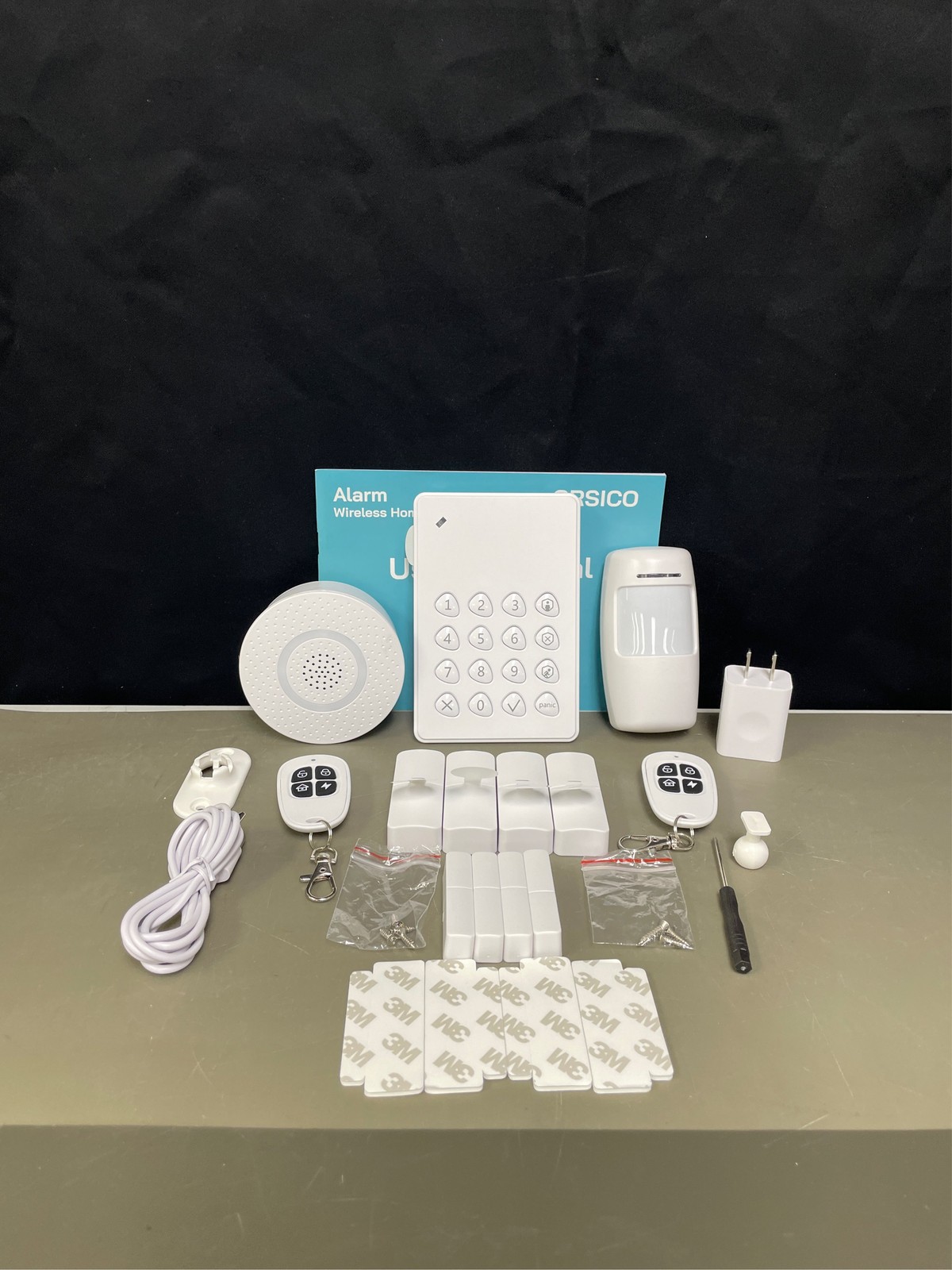 9-Piece Home Security System, WiFi Wireless Alarm System, 120dB Siren Alert, DIY